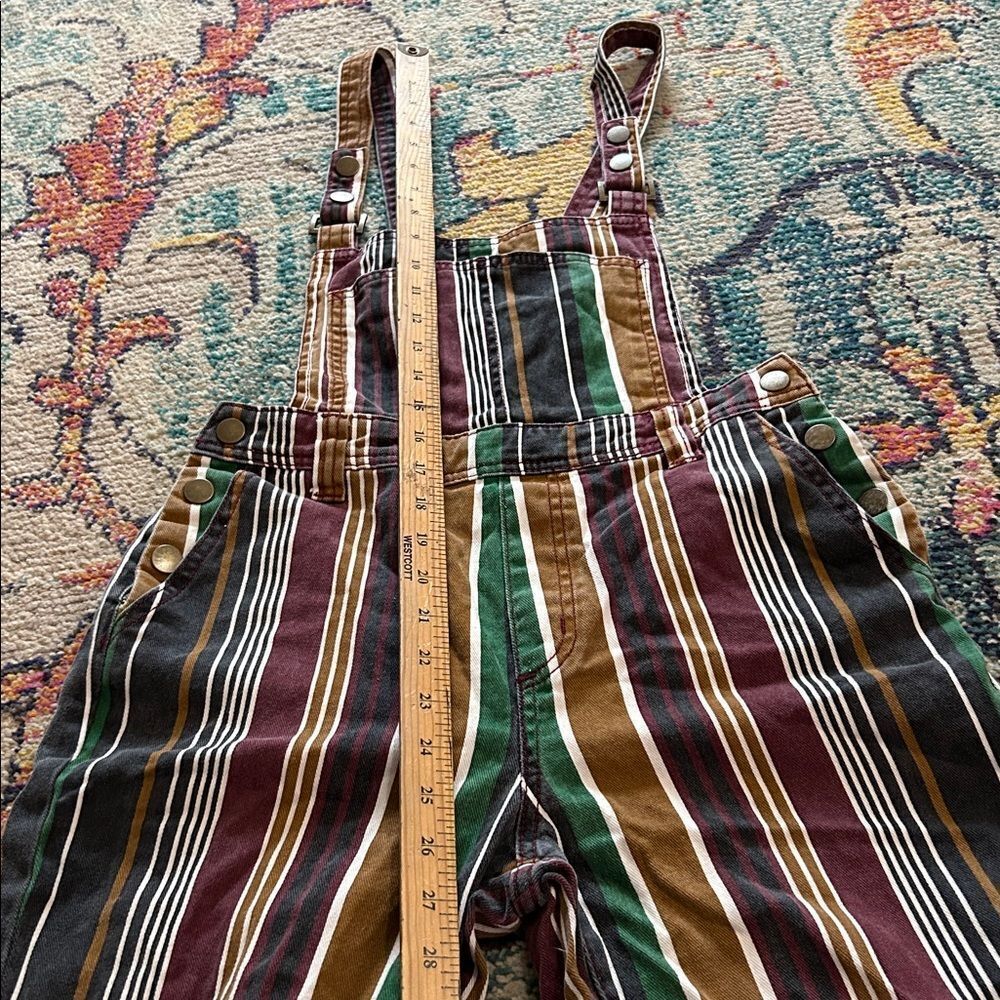 BDG Multicolor Striped Overalls a small - Picture 13 of 13